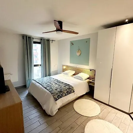 Bel Design 2ch, Mairie, Pkg, Wifi, Terrasse, Port Marianne Апартаменты