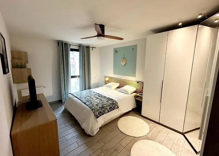 Bel Design 2ch, Mairie, Pkg, Wifi, Terrasse, Port Marianne Διαμέρισμα